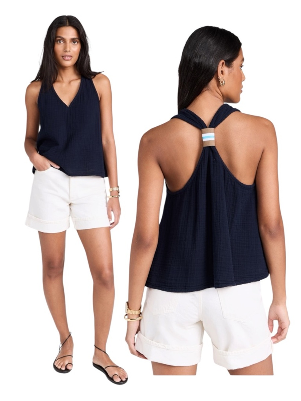 NWT XiRENA Axl Top in North Star Navy Blue Size Medium